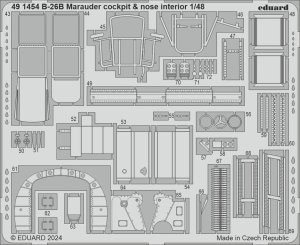Eduard 491454 - 1:48 B-26B Marauder cockpit & nose interior
