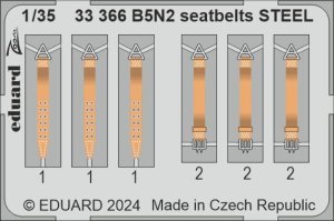 Eduard 33366 - 1:35 B5N2 seatbelts - Steel