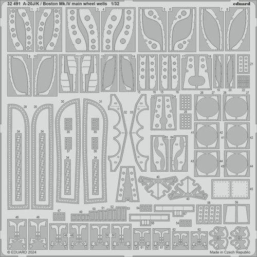 Przejdź do produktu Eduard 32491 - 1:32 A-20J/K / Boston Mk.IV main wheel well