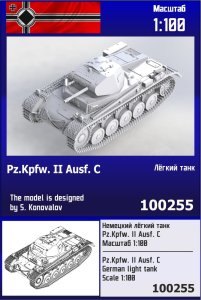 Zebrano Z100-255 - 1:100 Pz.Kpfw. II Ausf.C