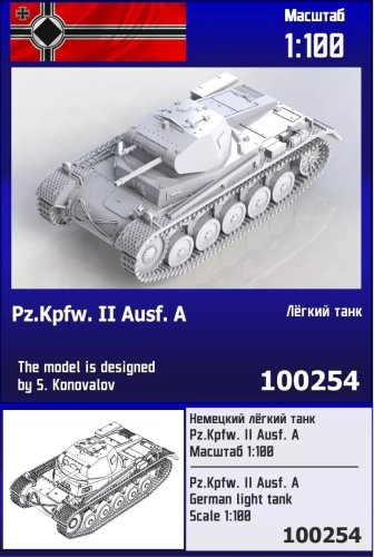 Przejdź do produktu Zebrano Z100-254 - 1:100 Pz.Kpfw. II Ausf.A