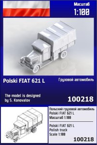 Zebrano Z100-218 - 1:100 Polski Fiat 621 L Polish Truck