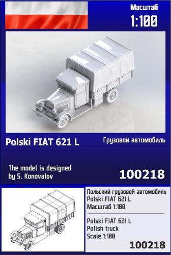 Przejdź do produktu Zebrano Z100-218 - 1:100 Polski Fiat 621 L Polish Truck