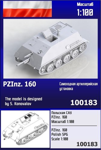 Przejdź do produktu Zebrano Z100-183 - 1:100 PZInz.160 Polish SPG