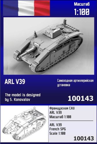 Przejdź do produktu Zebrano Z100-143 - 1:100 ARL V39 French SPG