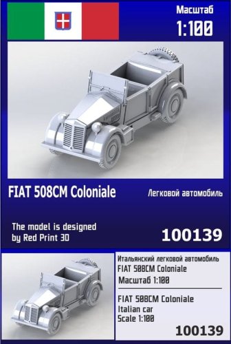 Przejdź do produktu Zebrano Z100-139 - 1:100 Fiat 508CM Coloniale Italian Car