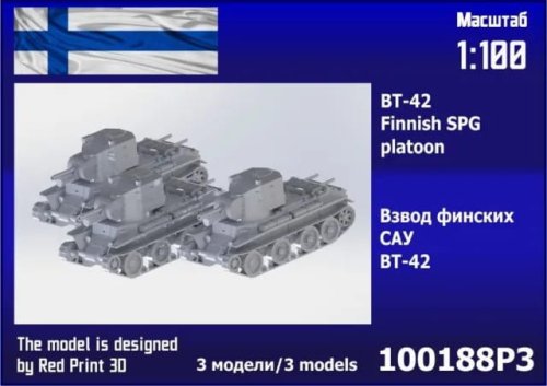 Przejdź do produktu Zebrano 100-188P3 - 1:100 BT-42 Finnish SPG Platoon 3 pcs
