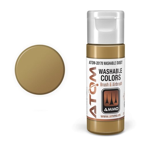 Przejdź do produktu Ammo Mig 20178 - Farba akrylowa Atom Washable Dust 20 ml