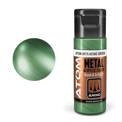 Przejdź do produktu Ammo Mig 20175 - Farba akrylowa Atom Metallic Aotake Green 20 ml