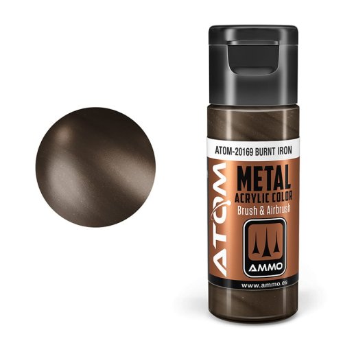 Przejdź do produktu Ammo Mig 20169 - Farba akrylowa Atom Metallic Burnt Iron 20 ml