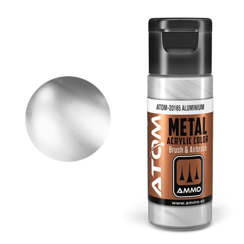 Przejdź do produktu Ammo Mig 20165 - Farba akrylowa Atom Metallic Aluminium 20 ml