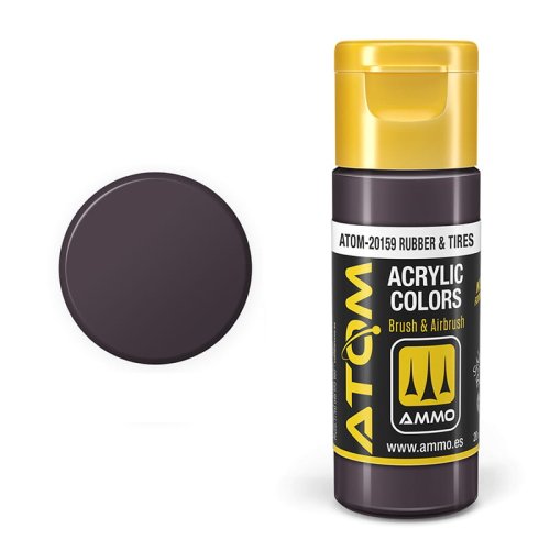 Przejdź do produktu Ammo Mig 20159 - Farba akrylowa Atom Rubber & Tires 20 ml