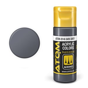 Ammo Mig 20146 - Farba akrylowa Atom Dark Grey 20 ml