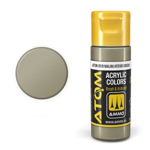 Ammo Mig 20139 - Farba akrylowa Atom Nakajima Interior Green 20 ml