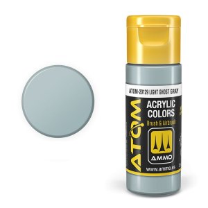 Ammo Mig 20129 - Farba akrylowa Atom Light Ghost Gray 20 ml