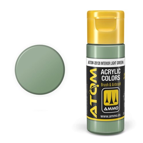 Przejdź do produktu Ammo Mig 20128 - Farba akrylowa Atom Interior Light Green 20 ml