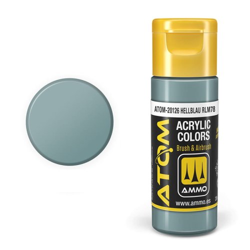 Przejdź do produktu Ammo Mig 20126 - Farba akrylowa Atom Hellblau RLM78 20 ml