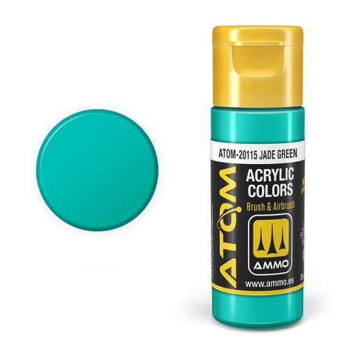 Przejdź do produktu Ammo Mig 20115 - Farba akrylowa Atom Jade Green 20 ml