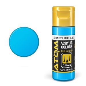 Ammo Mig 20112 - Farba akrylowa Atom Bright Blue 20 ml