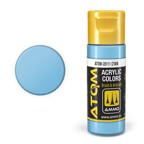 Przejdź do produktu Ammo Mig 20111 - Farba akrylowa Atom Cyan 20 ml