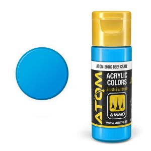 Ammo Mig 20109 - Farba akrylowa Atom Deep Cyan 20 ml