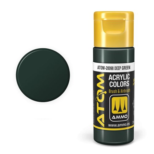 Przejdź do produktu Ammo Mig 20098 - Farba akrylowa Atom Deep Green 20 ml