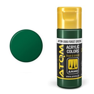 Ammo Mig 20093 - Farba akrylowa Atom Forest Green 20 ml