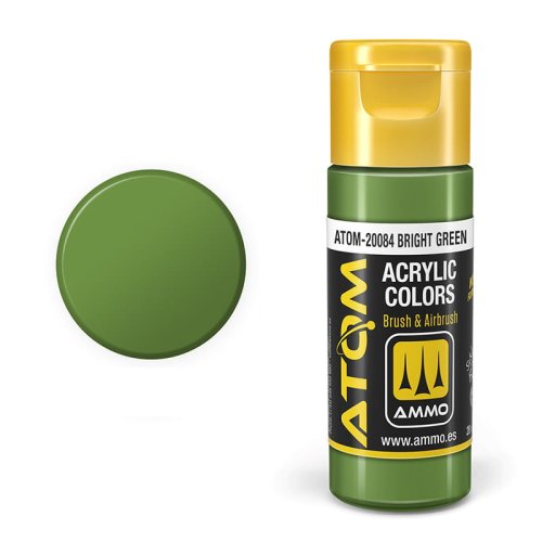 Przejdź do produktu Ammo Mig 20084 - Farba akrylowa Atom Bright Green 20 ml