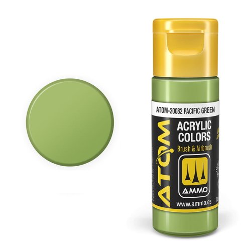 Przejdź do produktu Ammo Mig 20082 - Farba akrylowa Atom Pacific Green 20 ml