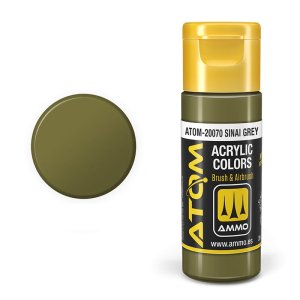Ammo Mig 20070 - Farba akrylowa Atom Sinai Grey 20 ml