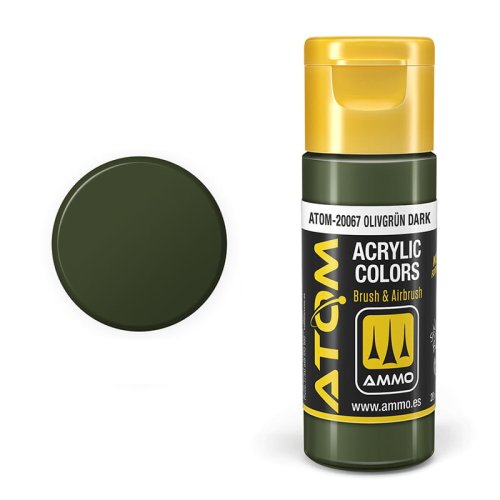 Przejdź do produktu Ammo Mig 20067 - Farba akrylowa Atom Olivgrün Dark 20 ml