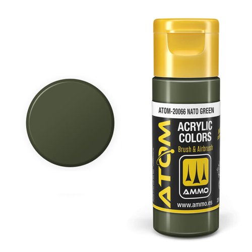 Przejdź do produktu Ammo Mig 20066 - Farba akrylowa Atom NATO Green 20 ml