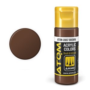 Ammo Mig 20057 - Farba akrylowa Atom Brown 20 ml