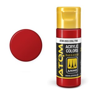 Ammo Mig 20035 - Farba akrylowa Atom Coral Pink 20 ml