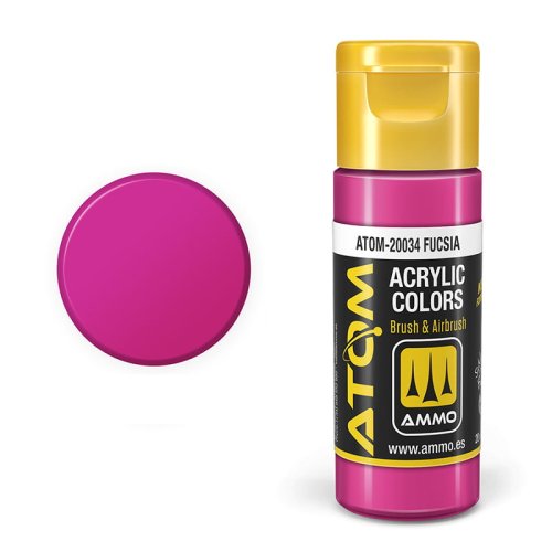 Przejdź do produktu Ammo Mig 20034 - Farba akrylowa Atom Fucsia 20 ml