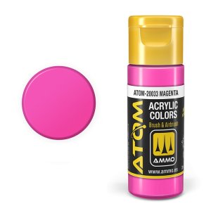 Ammo Mig 20033 - Farba akrylowa Atom Magenta 20 ml