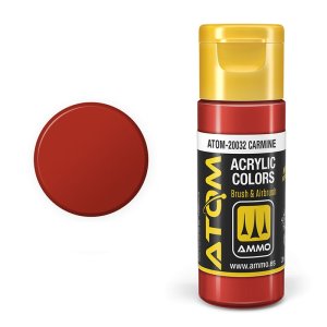 Ammo Mig 20032 - Farba akrylowa Atom Carmine 20 ml