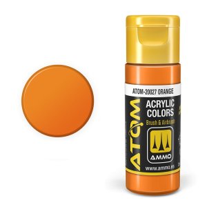 Ammo Mig 20027 - Farba akrylowa Atom Orange 20 ml
