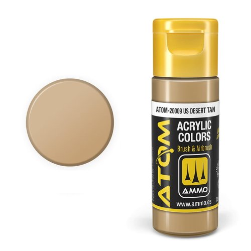 Przejdź do produktu Ammo Mig 20009 - Farba akrylowa Atom US Desert Tan 20 ml