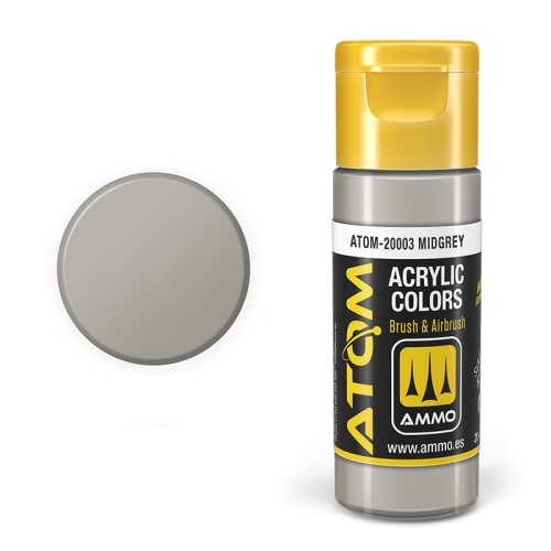 Przejdź do produktu Ammo Mig 20003 - Farba akrylowa Atom Midgrey 20 ml