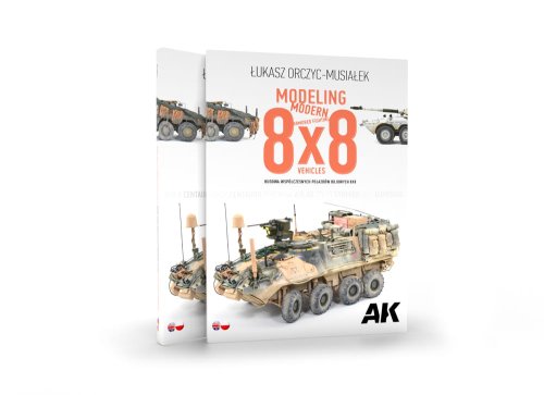 Przejdź do produktu AK Interactive 130017 - Modeling Modern Armored Fighting 8x8 Vehicles poradnik dla modelarzy