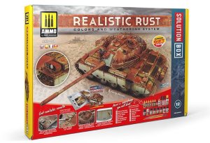 Ammo Mig 7719 - Zestaw do malowania modeli Solution Box 12 Realistic Rust