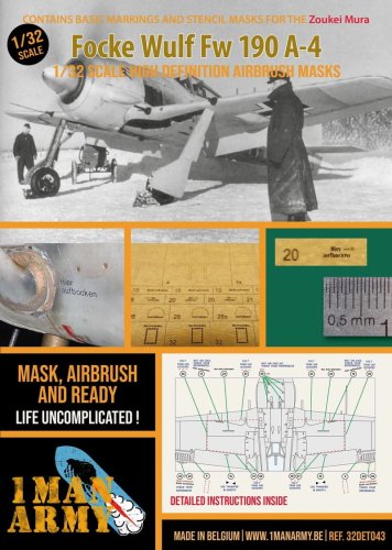 Przejdź do produktu 1 Man Army 32DET043 - 1:32 Focke Wulf Fw 190 A-4 - Zoukei Mura