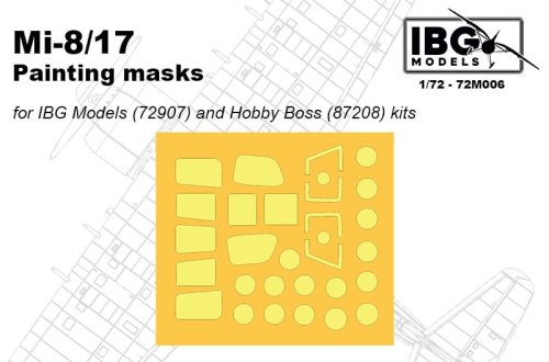 Przejdź do produktu IBG 72M006 - 1:72 Mi-8/17 Painting Masks for IBG72907 and HB87208
