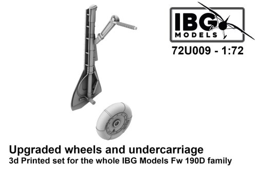 Przejdź do produktu IBG 72U009 - 1:72 Upgraded Wheels and Undercarriage 3D Printed Set for The Whole IBG Fw 190D Family