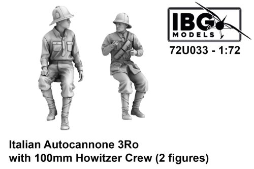 Przejdź do produktu IBG 72U033 - 1:72 Italian Autocannone 3Ro with 100 mm Howitzer Crew 2 Figures