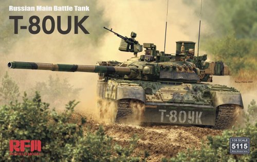 Przejdź do produktu Rye Field Model 5115 - 1:35 T-80UK Russian Main Battle Tank