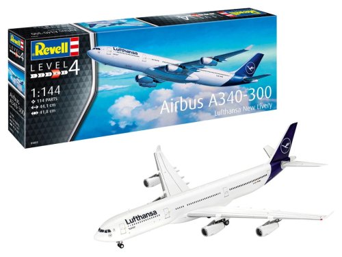 Przejdź do produktu Revell 03803 - 1:144 Airbus A340-300 Lufthansa New Livery