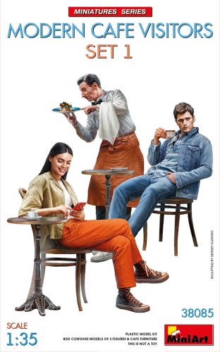 Przejdź do produktu Miniart 38085 - 1:35 Modern Cafe Visitors Set 1