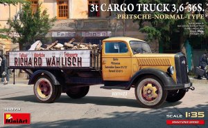 Miniart 38079 - 1:35 3t Cargo Truck 3,6-36S. Pritsche-Normal-Type